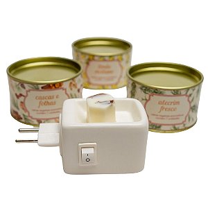 Kit difusor elétrico + ceras aromáticas