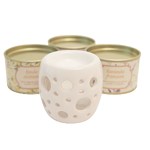 Difusor de cerâmica furinhos branco