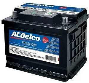 Bateria AC Delco 60 Amperes 12 Volts Lado Direito Caixa Alta