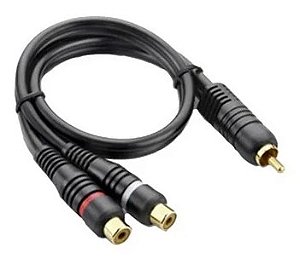 Cabo Rca Y 1 Macho / 2 Femea Au504 Multilaser