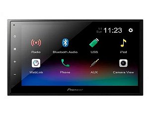 Central Multimídia Pioneer DMH-A348BT 2din Tela 6.8 Weblink USB Bluetooth