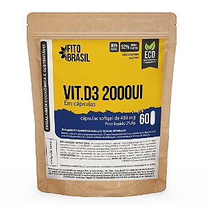 Vitamina D3 2000UI - 60 cáps Refil
