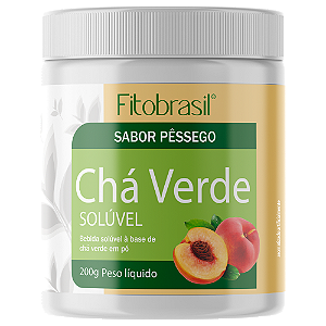 Chá Verde Soluvel sabor Pessego 200g