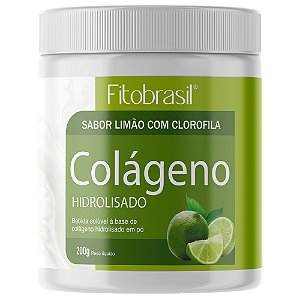 Colágeno em pó sabor Limão com Clorofila 200g