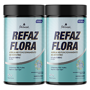 Refaz Flora Kit com 2 unidades - (Polidextrose, FOS, Inulina e Ágar-Ágar) 150g