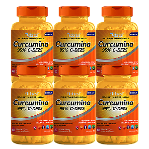 Curcumina C-DESZ kit com 6 unidades (Curcumina, vitamina C, D, E, selênio e zinco) - 60 cáps