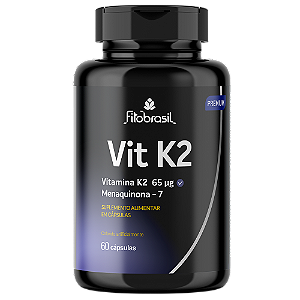 Vitamina k2 Mk-7 65 mcg - 60 cáps - 285mg