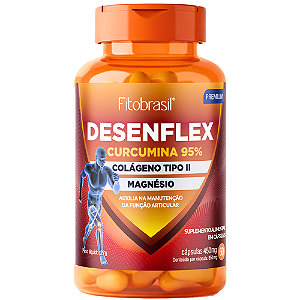 Desenflex (Curcumina, Colágeno tipo II e Magnésio) - 60 cáps