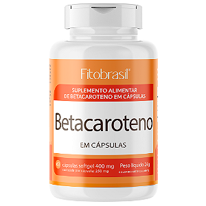 Betacaroteno - 60 cáps de 400mg