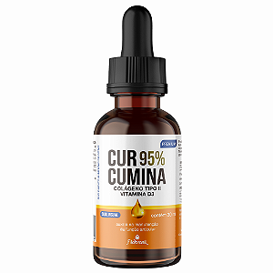 Curcumina 95% Gotas (Colágeno tipo II e Vitamina D3) 30 ml