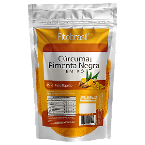 Cúrcuma com pimenta negra em pó 150g