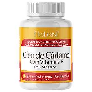 Óleo de Cártamo com vitamina E - 60 cáps