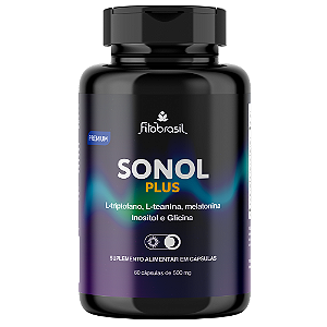 Sonol Plus (Melatonina, Triptofano, Inositol, Teanina e Glicina) - 60 cáps