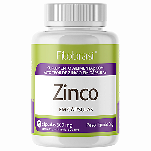 Zinco 500 mg - 60 cáps