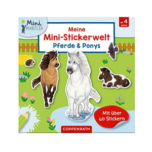 Atividade infantil: "Meine Mini-Stickerwelt: Pferde & Ponys (Mini-Künstler)"