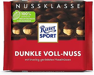 PRÉ VENDA - Chocolate Ritter Sport Dunkle Voll - Nuss 100g