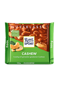 PRÉ VENDA - Chocolate Ritter Sport Cashew - Nuss 100g