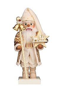 Quebra Nozes - Weihnachtsmann weiß/gold