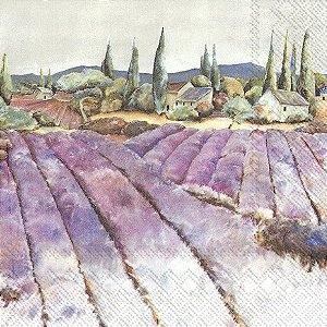 Guardanapos decorados - CAMPO DI LAVANDA