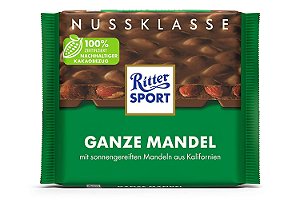 PRÉ VENDA - Chocolate Ritter Sport Ganze Mandeln 100g