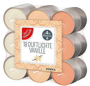 Velas tipo Réchaud "VANILLE"- Importadas da Alemanha