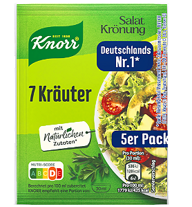 PRÉ - VENDA Knorr Salatkrönung - 7 kräuter