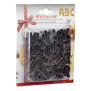 Cortadores de biscoitos - letras A-Z - Importado da Alemanha