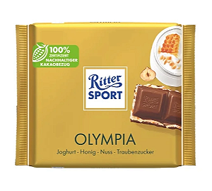 PRÉ VENDA - Chocolate Ritter Sport Olympia 100g