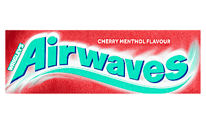 Chiclete Airwaves Cherry Menthol 12 unidades