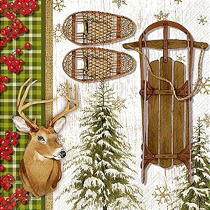 Guardanapo - CHRISTMAS CABIN