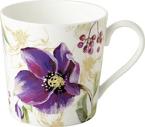 Caneca em Porcelana Fina ROSE NOEL - Importada da Alemanha