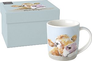 Caneca em Porcelana Fina COW BELLA - Importada da Alemanha