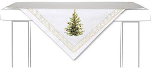 Toalha de Mesa, 100cmx100cm, CLASSIC CHRISTMAS TREE