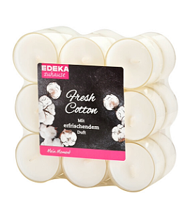 Velas tipo Réchaud FRESH COTTON - Importadas da Alemanha