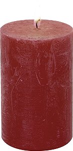 Vela Cilíndrica vermelha -11 cm - Importado da Alemanha