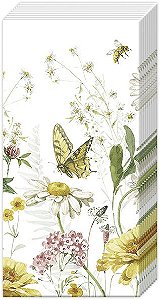 Lenço de Papel - WILDFLOWER AND BUTTERFLY