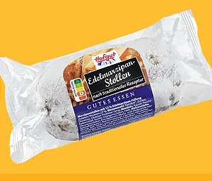 PRÉ VENDA - Marzipan Stollen 200g – Pão Alemão Natalino com Marzipan e Frutas Cristalizadas