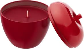 Vela Perfumada em Lata Maçã & Canela - Vermelha