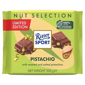 PRÉ VENDA - Ritter Sport Pistache 100g