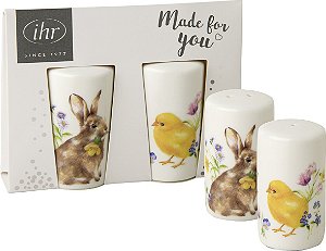 Saleiro e Pimenteiro Bunny and Chick - Importado da Alemanha