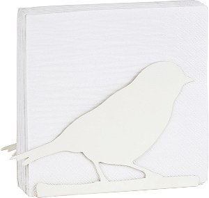 Suporte para Guardanapos Passaro Branco - Importado da Alemanha