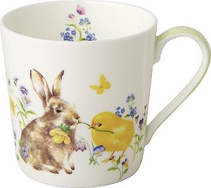 Caneca de Porcelana Bunny and Chick - Importado da Alemanha
