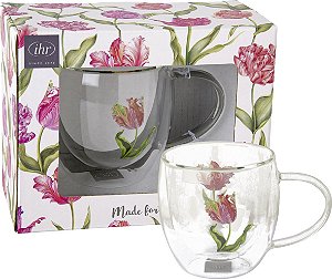 Caneca em Vidro Duplo Transparente - DRISELLE