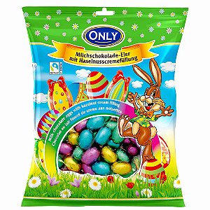 PRÉ VENDA - Ovinhos de Chocolate com Creme de Avelã 400g