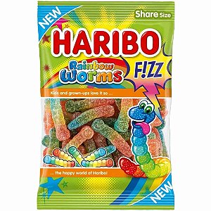 PRÉ VENDA - Haribo Rainbow Worms F!ZZ 200g
