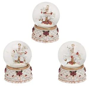 PRÉ VENDA - Globo de Neve Cavalinho de Balanço