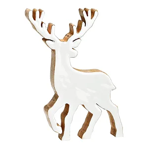 PRÉ VENDA - Veado em Madeira Branco