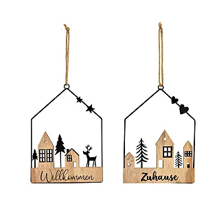 PRÉ VENDA - Cabideiro Decorativo “Zuhause – Willkommen”