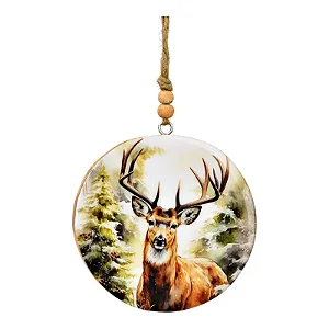 PRÉ VENDA - Pingente de Cervo em Madeira importado da Alemanha