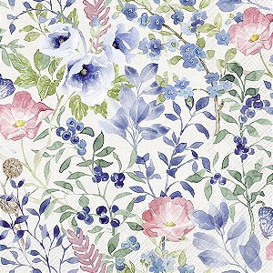 Guardanapo Unitario para Decoupage - INDIGO FLOWERS